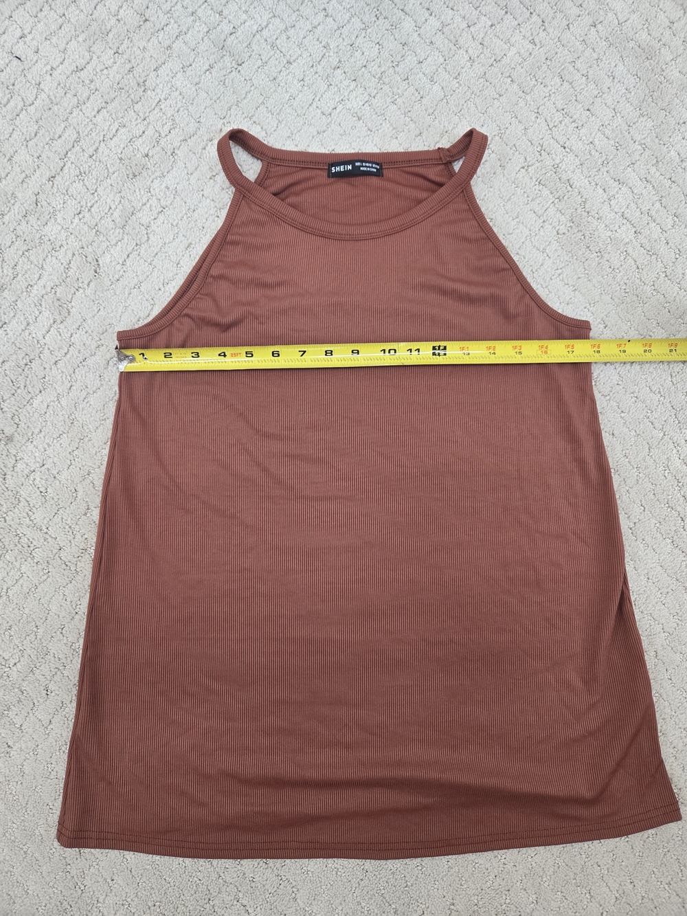 Tabacco Colored Tri Rocker Tank-Top - Picture 5 of 9
